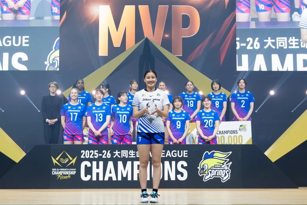 Saga Hisamitsu Springs tái chiếm ngôi vương tại giải bóng chuyền nữ SV.League Nhật Bản