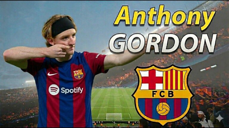 Anthony Gordon tới Barcelona: Hoàn tất bom tấn 70 triệu euro từ Newcastle Anthony Gordon được cho là đã tới Barcelona để hoàn tất thương vụ chuyển nhượng trị giá 70 triệu euro.
