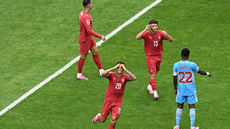 Joao Cancelo bị từ chối bàn thắng bồ đào nha vs CHDC Congo