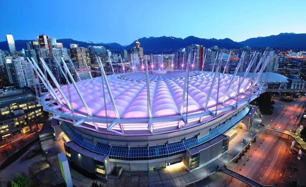 BC Place là sân vận động mái vòm nổi tiếng của Canada phục vụ World Cup 2026.
