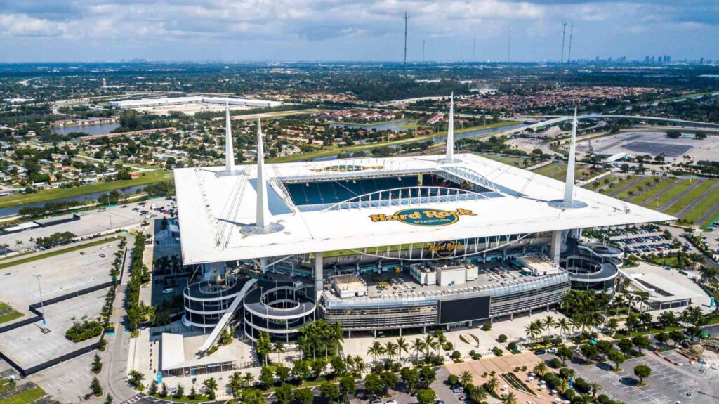 Hard Rock Stadium là một trong những địa điểm tổ chức các trận đấu lớn nhất của World Cup 2026.