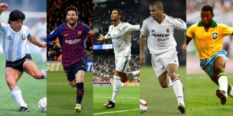 Top 10 tiền đạo hay nhất thế giới mọi thời đại Khám phá danh sách 10 tiền đạo vĩ đại nhất lịch sử bóng đá thế giới với Lionel Messi, Cristiano Ronaldo, Pelé, Diego Maradona, Ronaldo Nazário và nhiều huyền thoại khác.