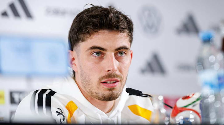 Tiền đạo Kai Havertz với vẻ ngoài cuốn hút