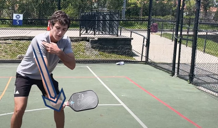 Với Dink thuận tay (Forehand Dink)